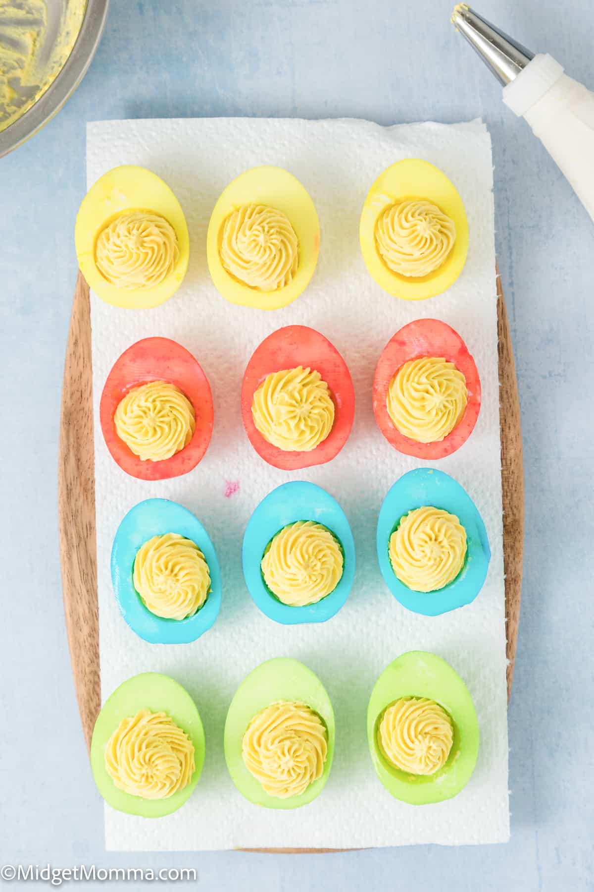 Pastel Easter Deviled Eggs Recipe