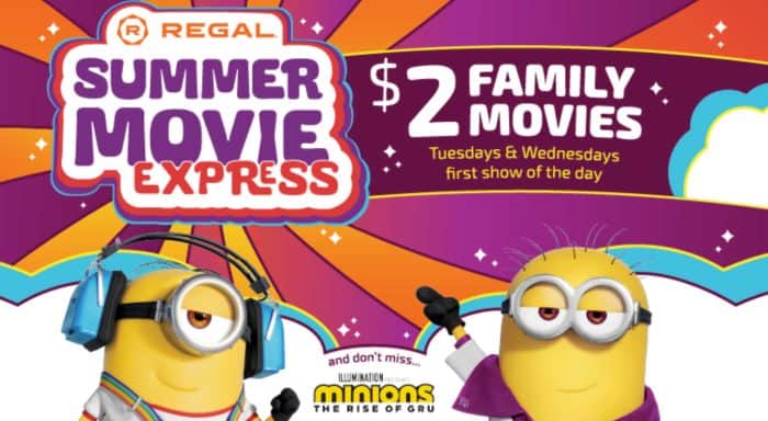 Regal Cinemas Summer Movies! $2 Movies for 2023!