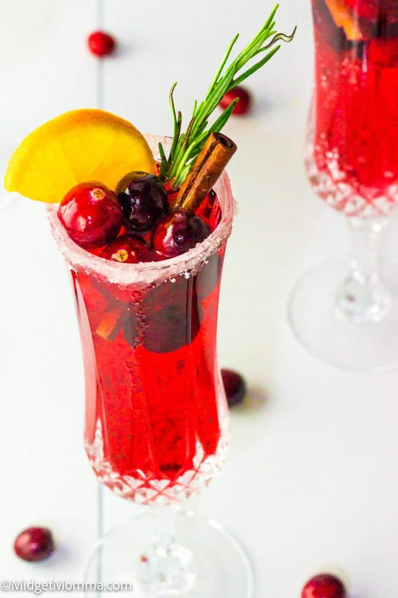 The Best Cranberry Mimosa Cocktail Recipe • MidgetMomma