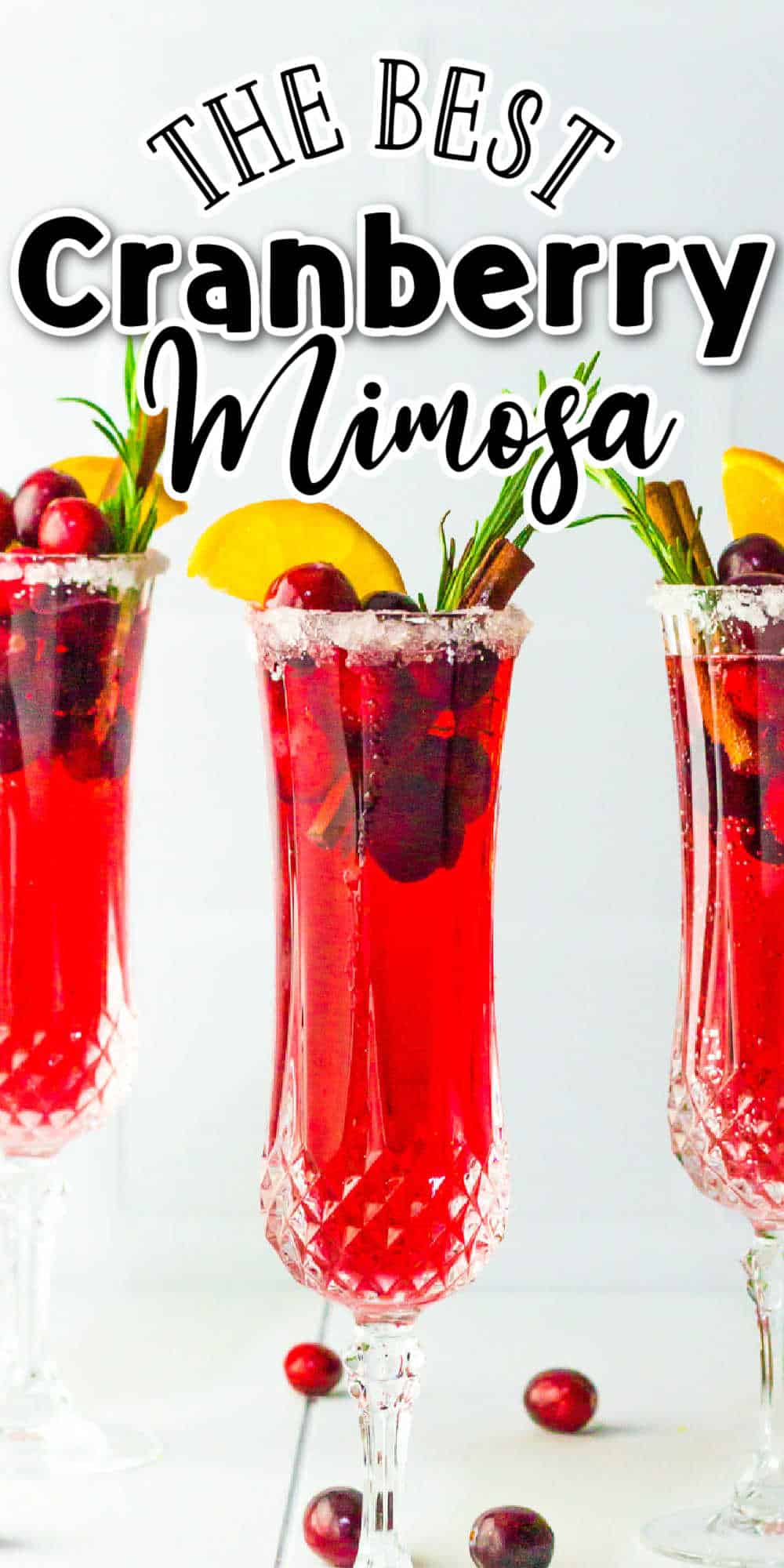 The Best Cranberry Mimosa Cocktail Recipe • MidgetMomma