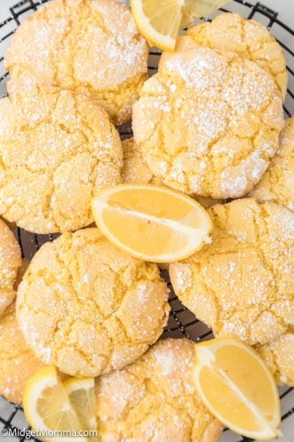 Lemon Cake Mix Cookies Recipe • MidgetMomma