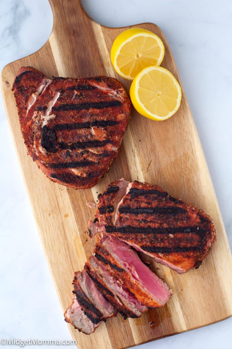 Grilled Blackened Tuna Steaks Recipe • MidgetMomma