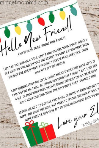 Elf on the Shelf Arrival Letter. FREE Elf On the Shelf Printable