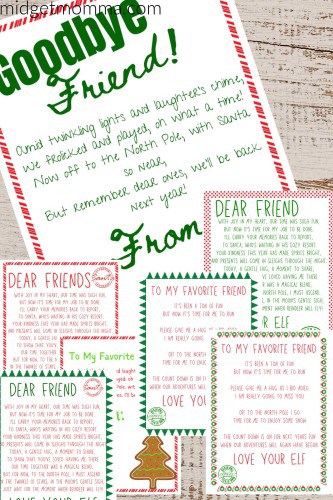 31 FREE Elf on the Shelf Goodbye Letter Printables