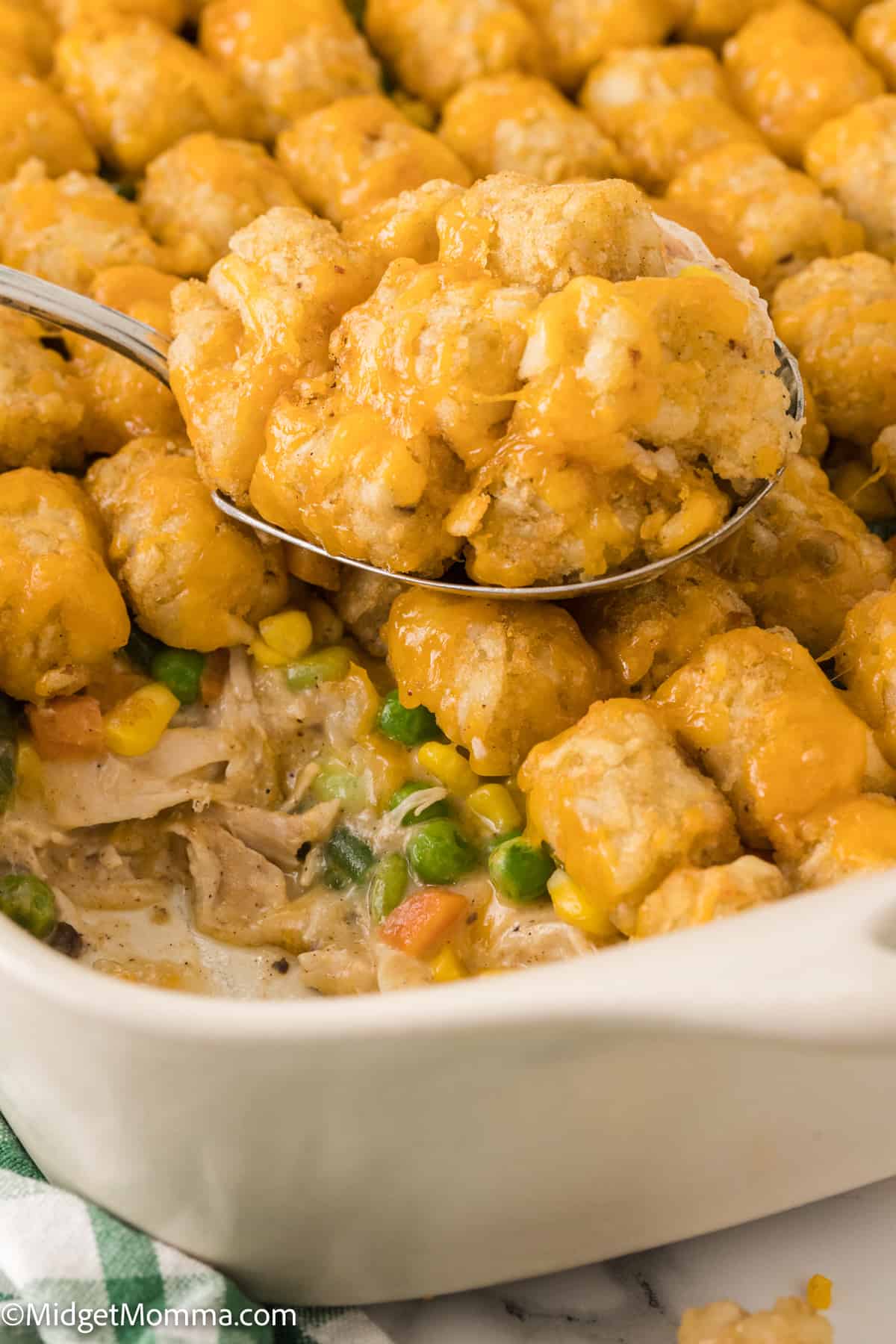 Cheesy Chicken Tater Tot Casserole Recipe • Midgetmomma 8985