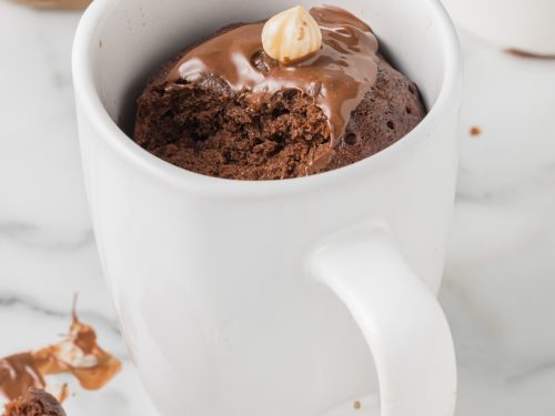 Nutella Mug Cake Recipe (Microwave Mug Cake) • MidgetMomma