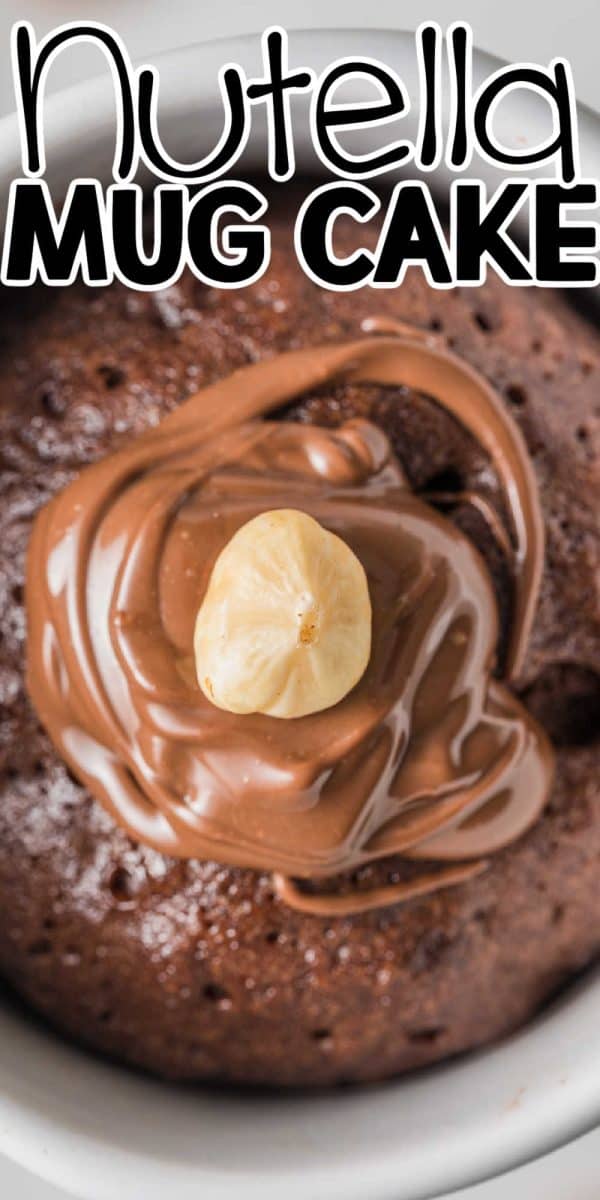 Nutella Chocolate Mug Cake For One - Sweetest Menu