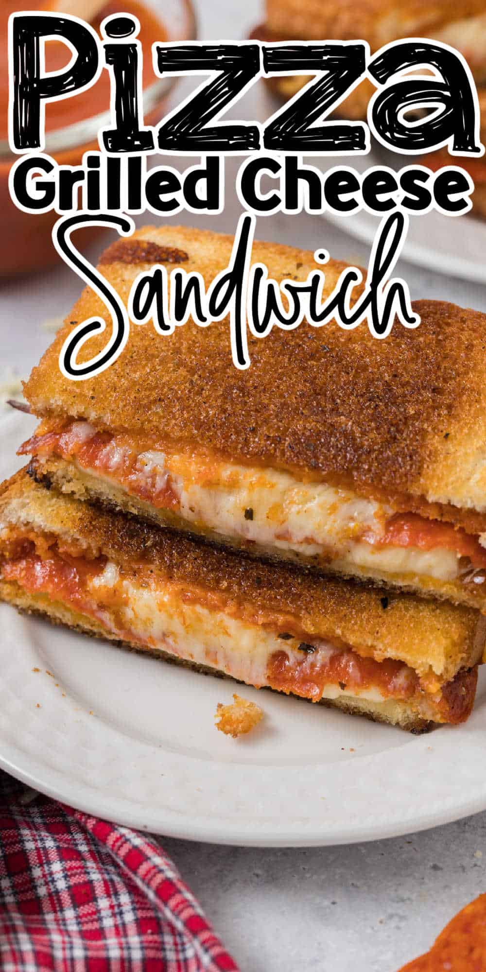 Pizza Grilled Cheese Sandwich Recipe • MidgetMomma