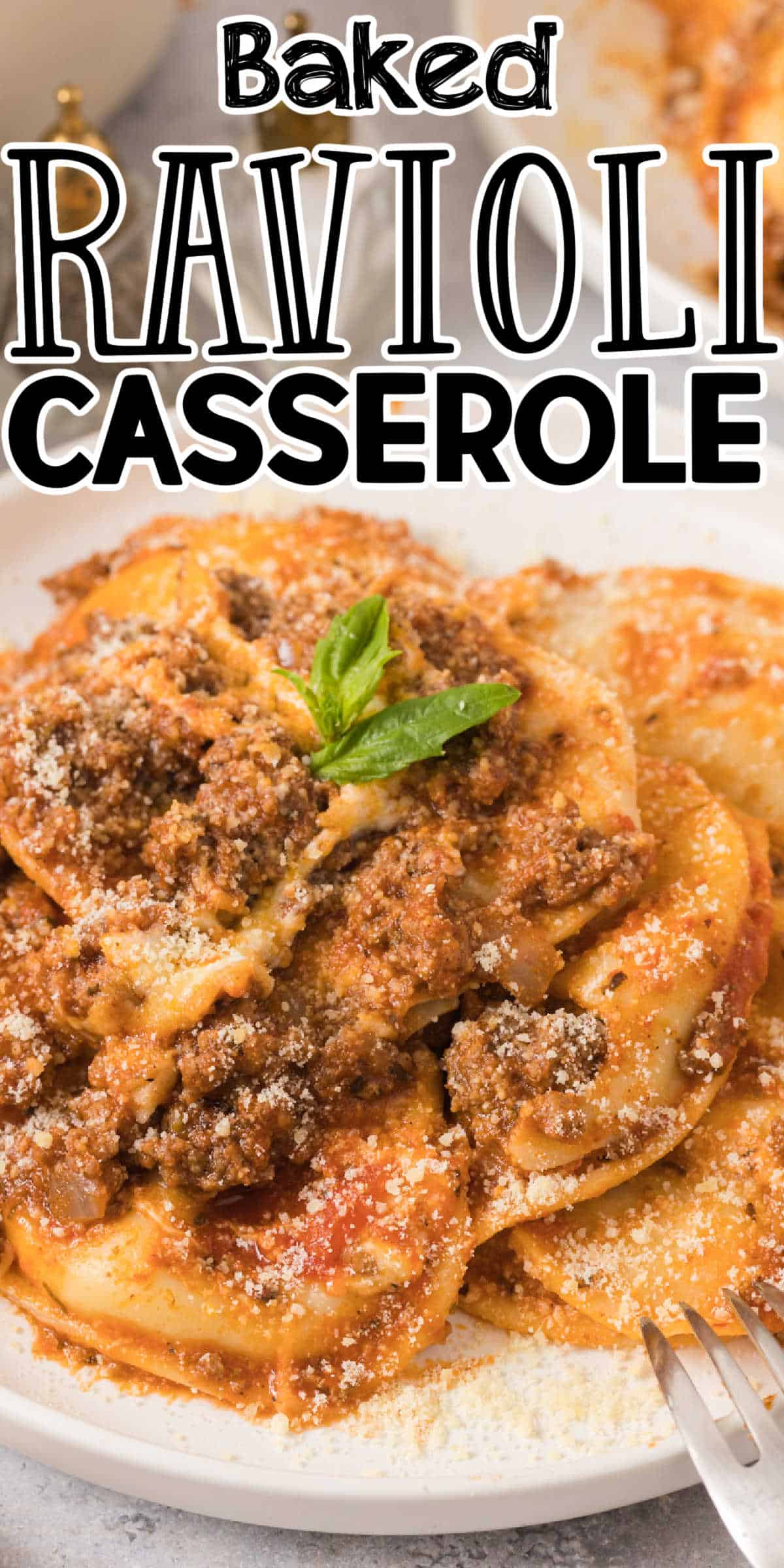 Easy Baked Ravioli Casserole Recipe • MidgetMomma