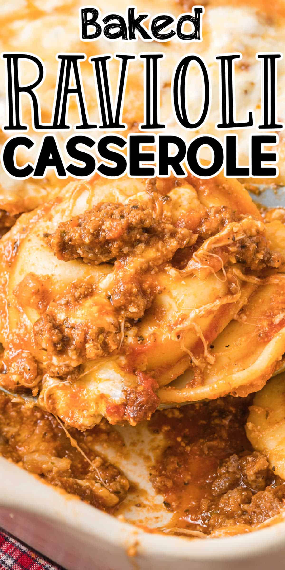 Easy Baked Ravioli Casserole Recipe • MidgetMomma