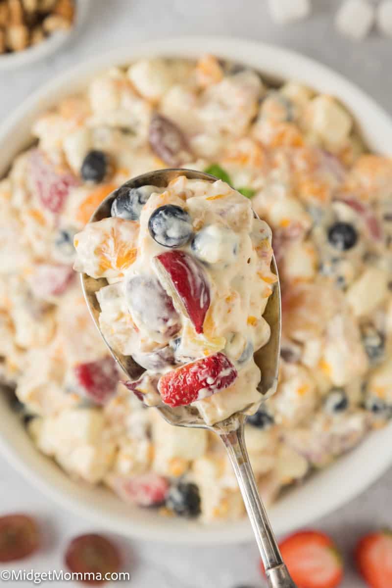 Creamy Vanilla Pudding Fruit Salad Recipe • MidgetMomma