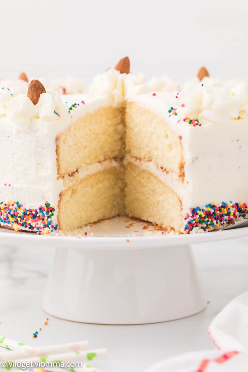 The Best From Scratch Vanilla Cake Recipe • MidgetMomma