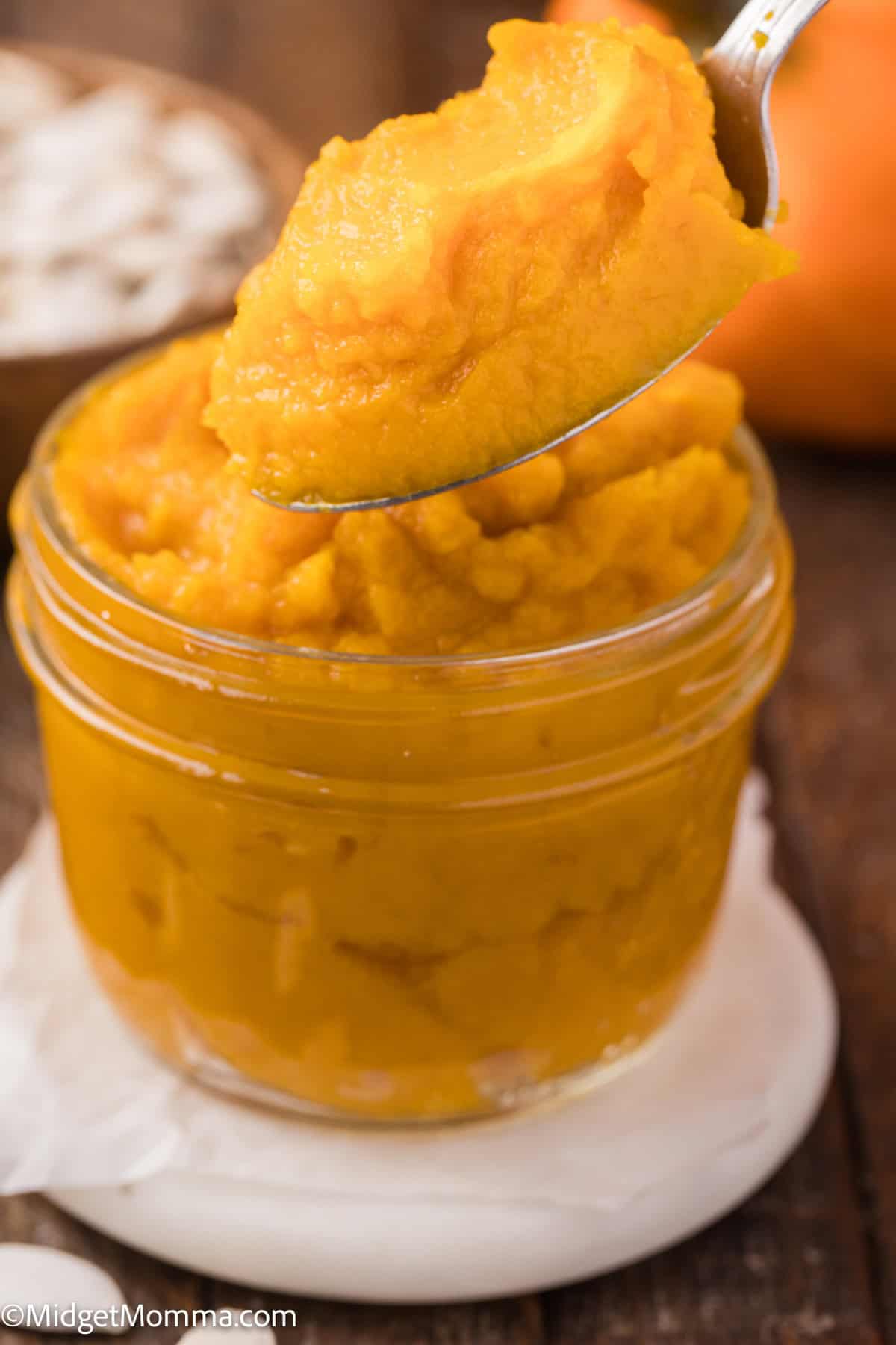 Homemade pumpkin puree