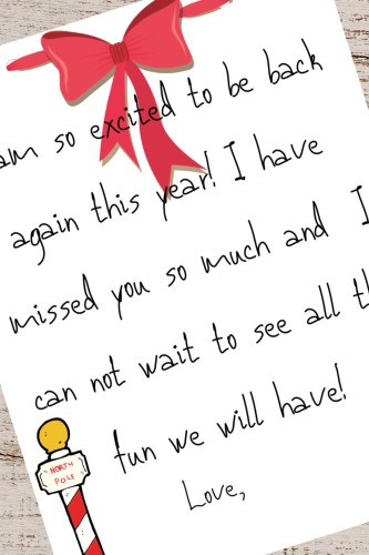 Elf on the Shelf I'm Back Letter Printable • MidgetMomma