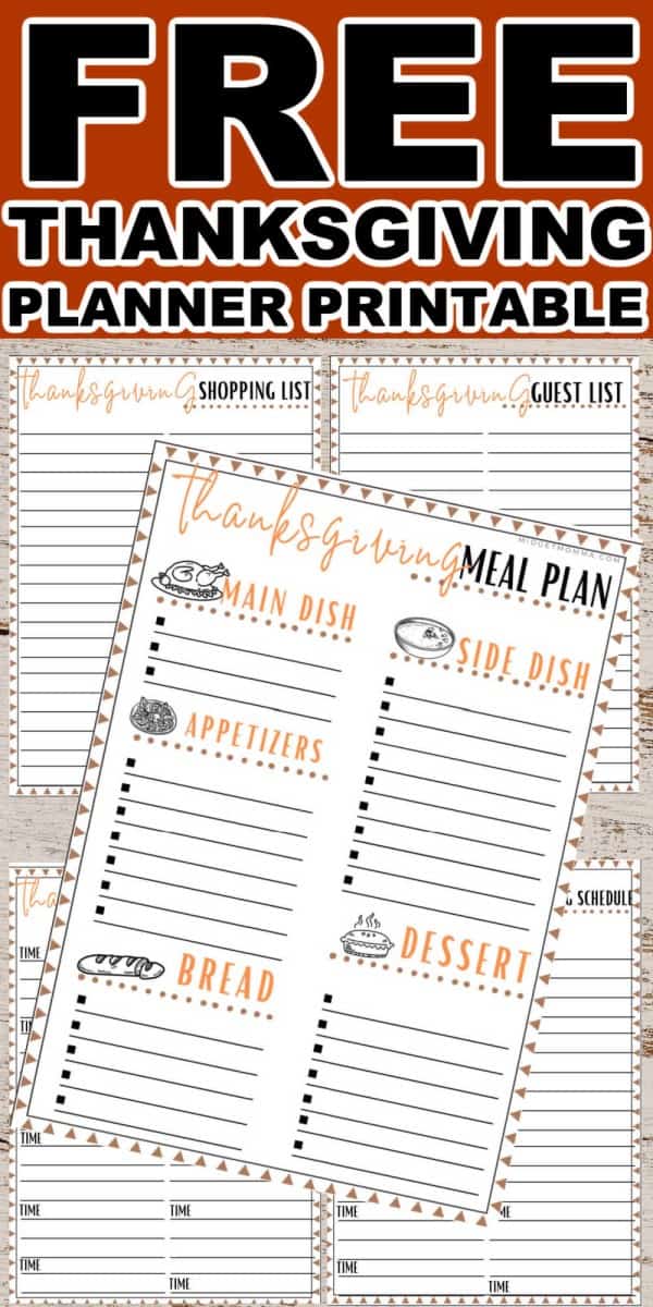 Thanksgiving Holiday Planner Printable • MidgetMomma