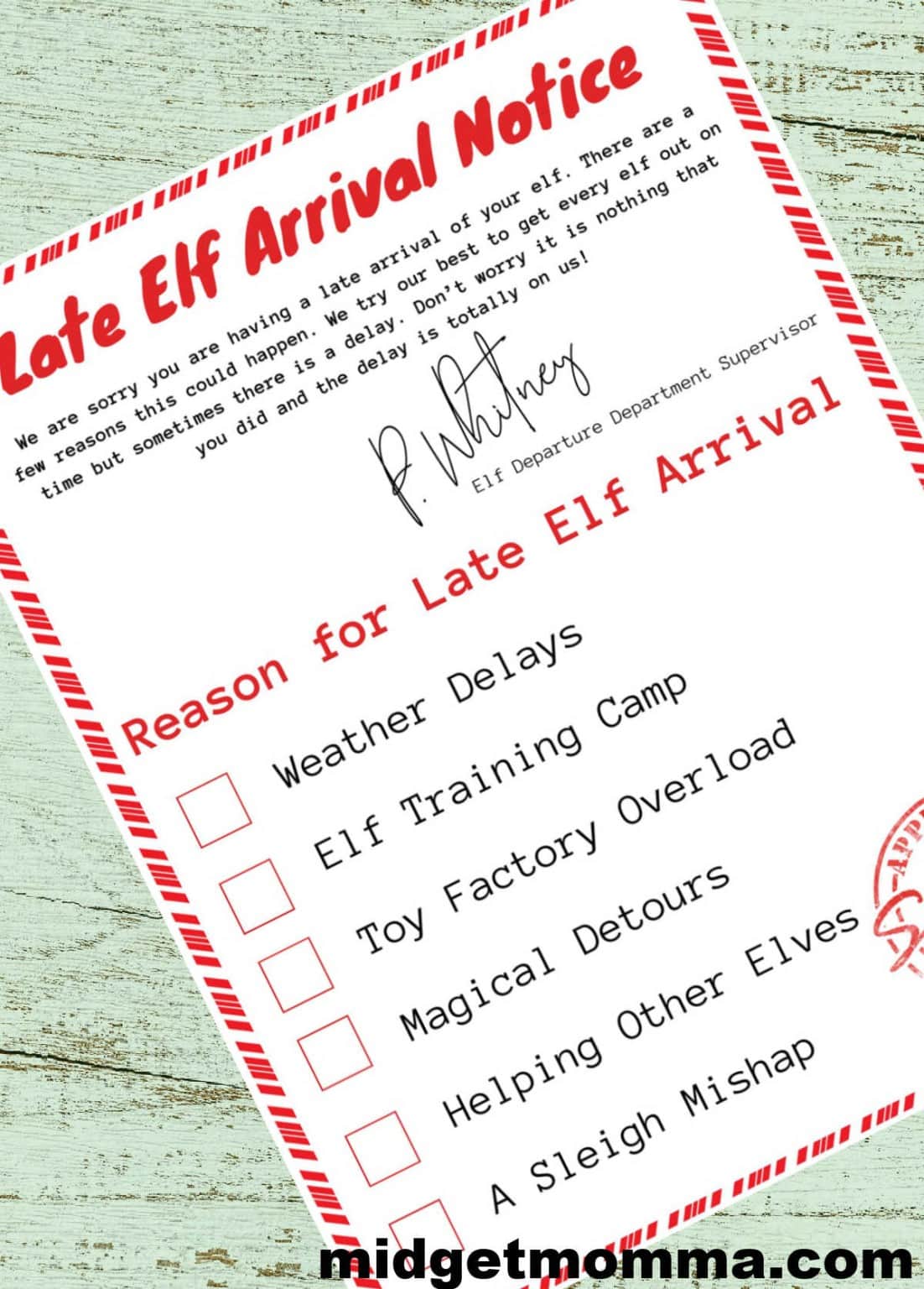 What to do if your Elf is Late + FREE Elf Late Arrival Letters