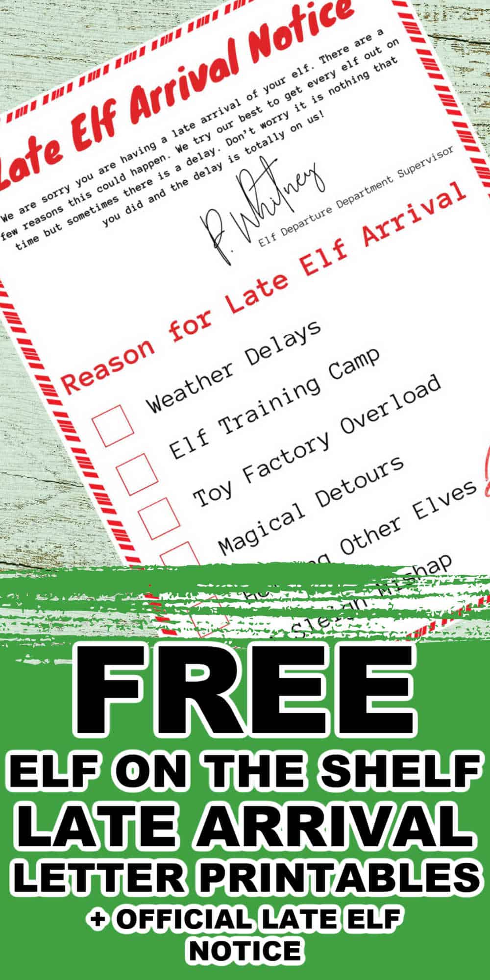 What to do if your Elf is Late + FREE Elf Late Arrival Letters