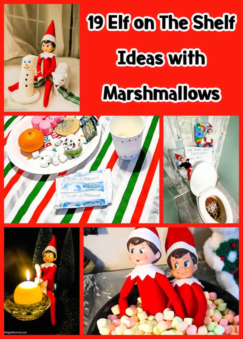 Elf on The Shelf Ideas with Marshmallows • MidgetMomma