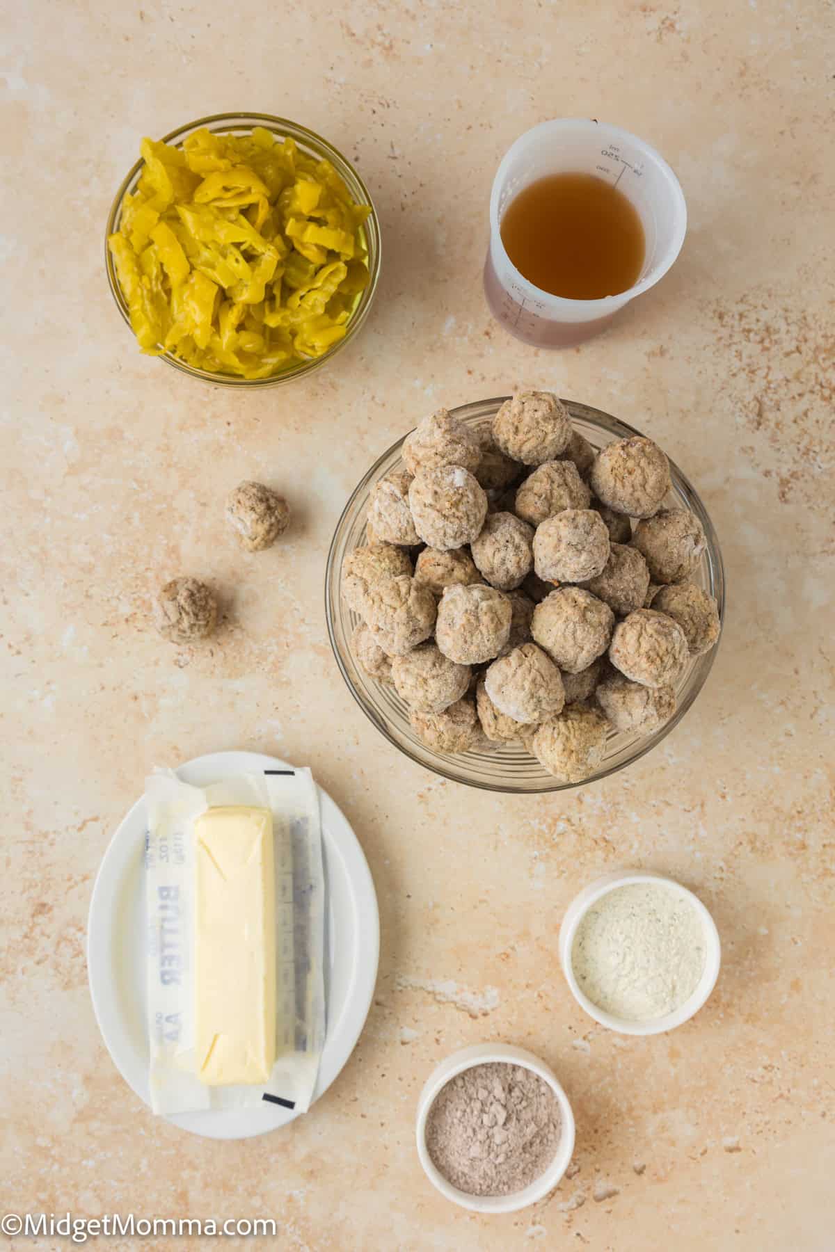 Slow Cooker Mississippi Meatballs Recipe ingredients