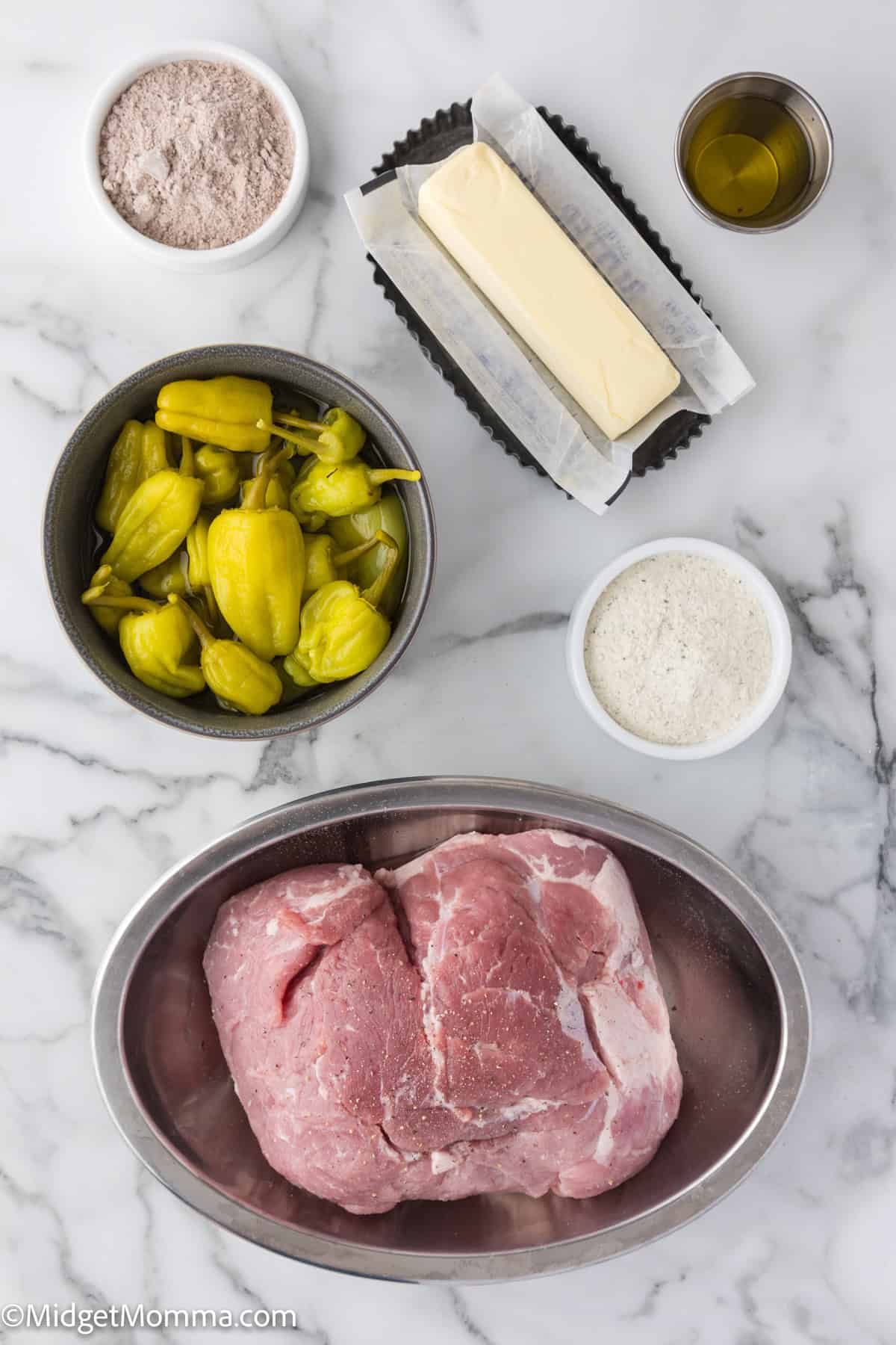 Slow Cooker Mississippi Pork Roast Recipe Ingredients 