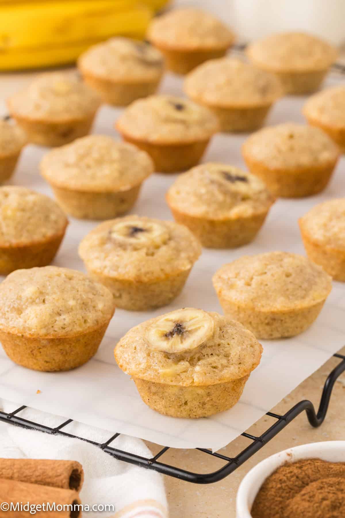 Mini banana muffins recipe