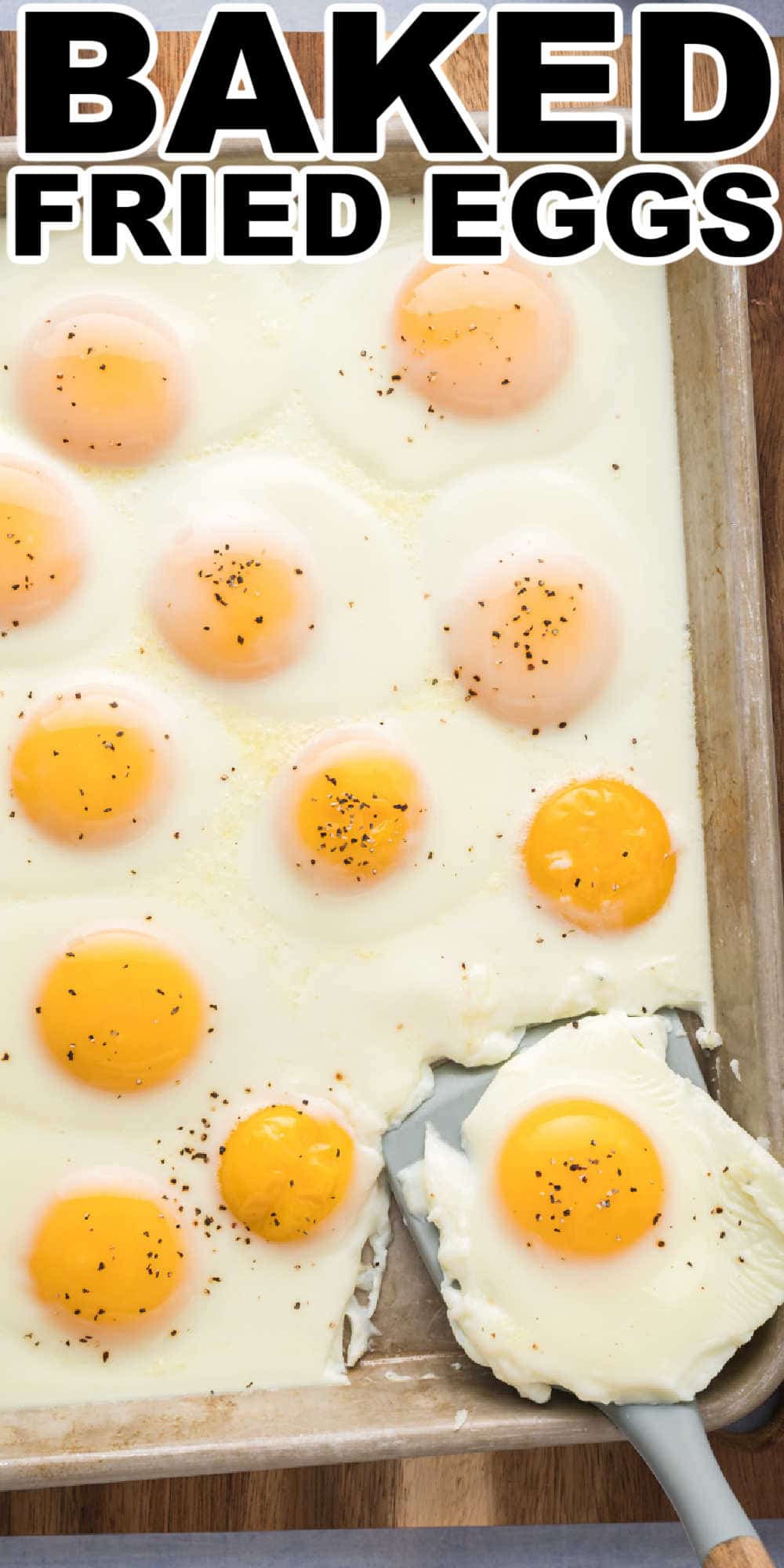 Sheet Pan Fried Eggs Recipe Sunny Side Up Baked Eggs • Midgetmomma 9380