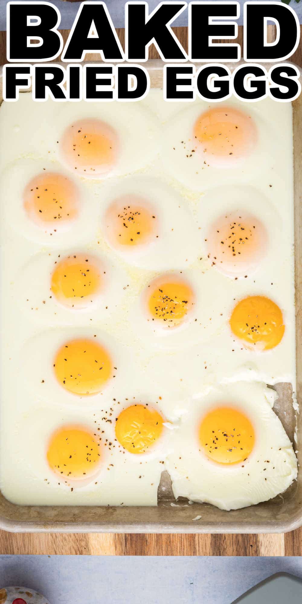 Sheet Pan Fried Eggs Recipe Sunny Side Up Baked Eggs • Midgetmomma 6617