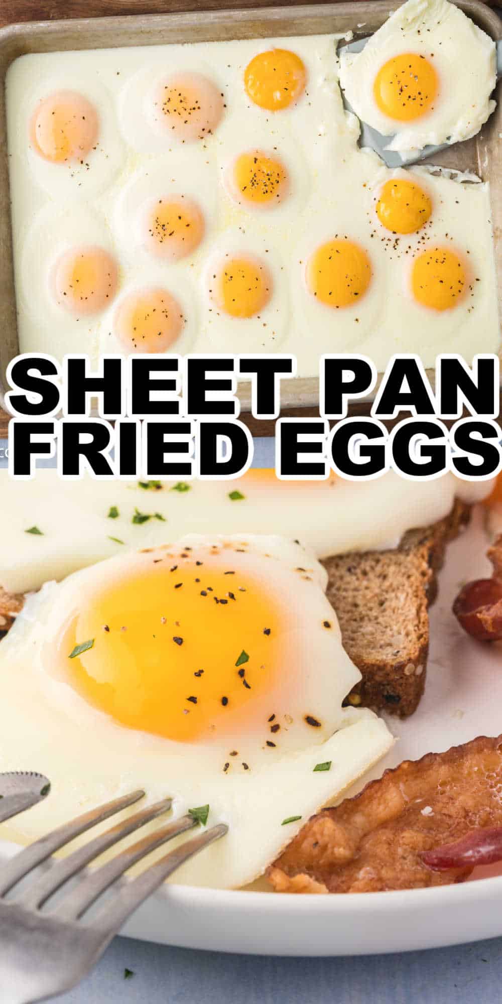 Sheet Pan Fried Eggs Recipe Sunny Side Up Baked Eggs • Midgetmomma 0285