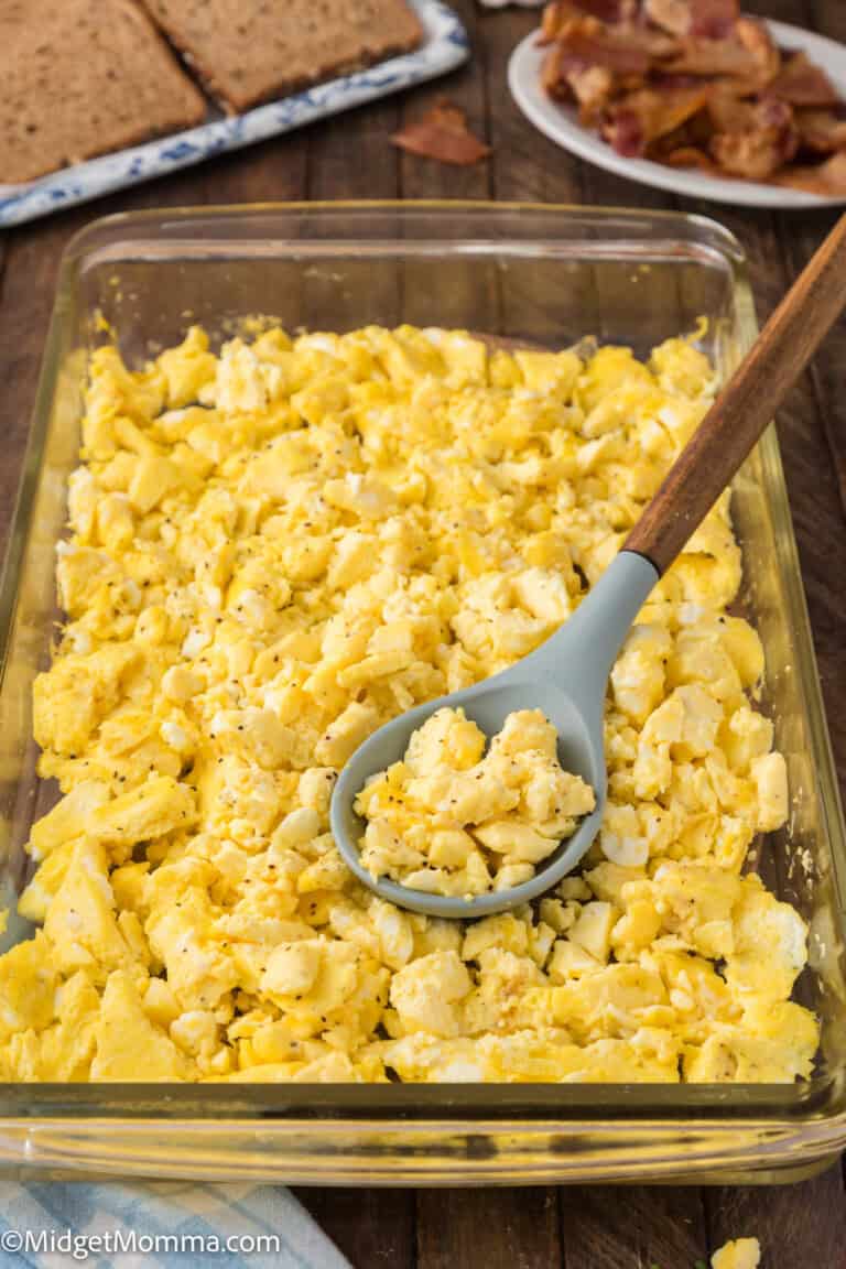 Oven Baked Scrambled Eggs Recipe • MidgetMomma