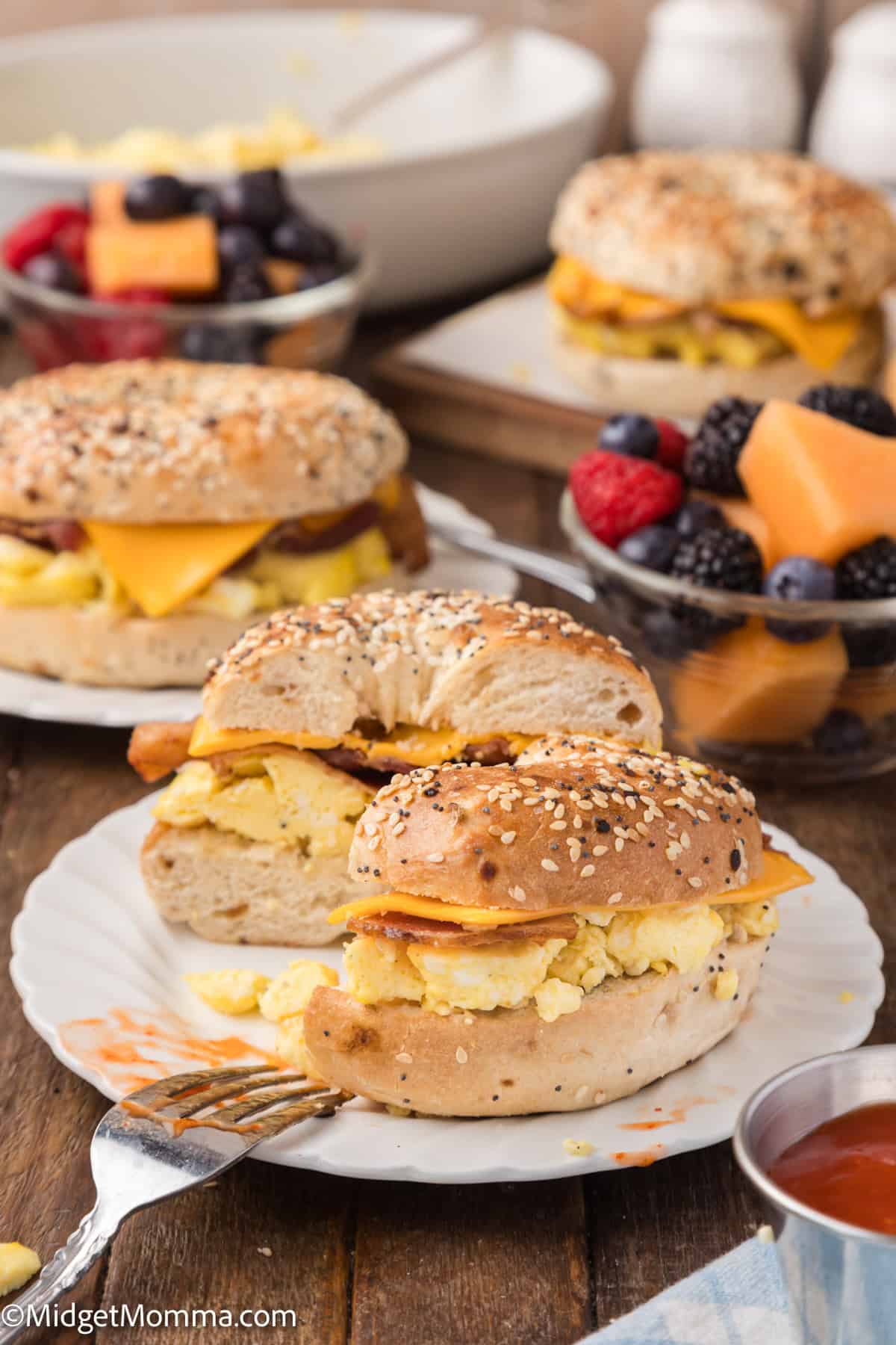 Bagel Breakfast Sandwiches Recipe