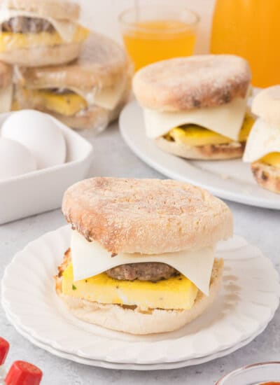 Sausage Egg and Cheese Breakfast Sandwiches Recipe