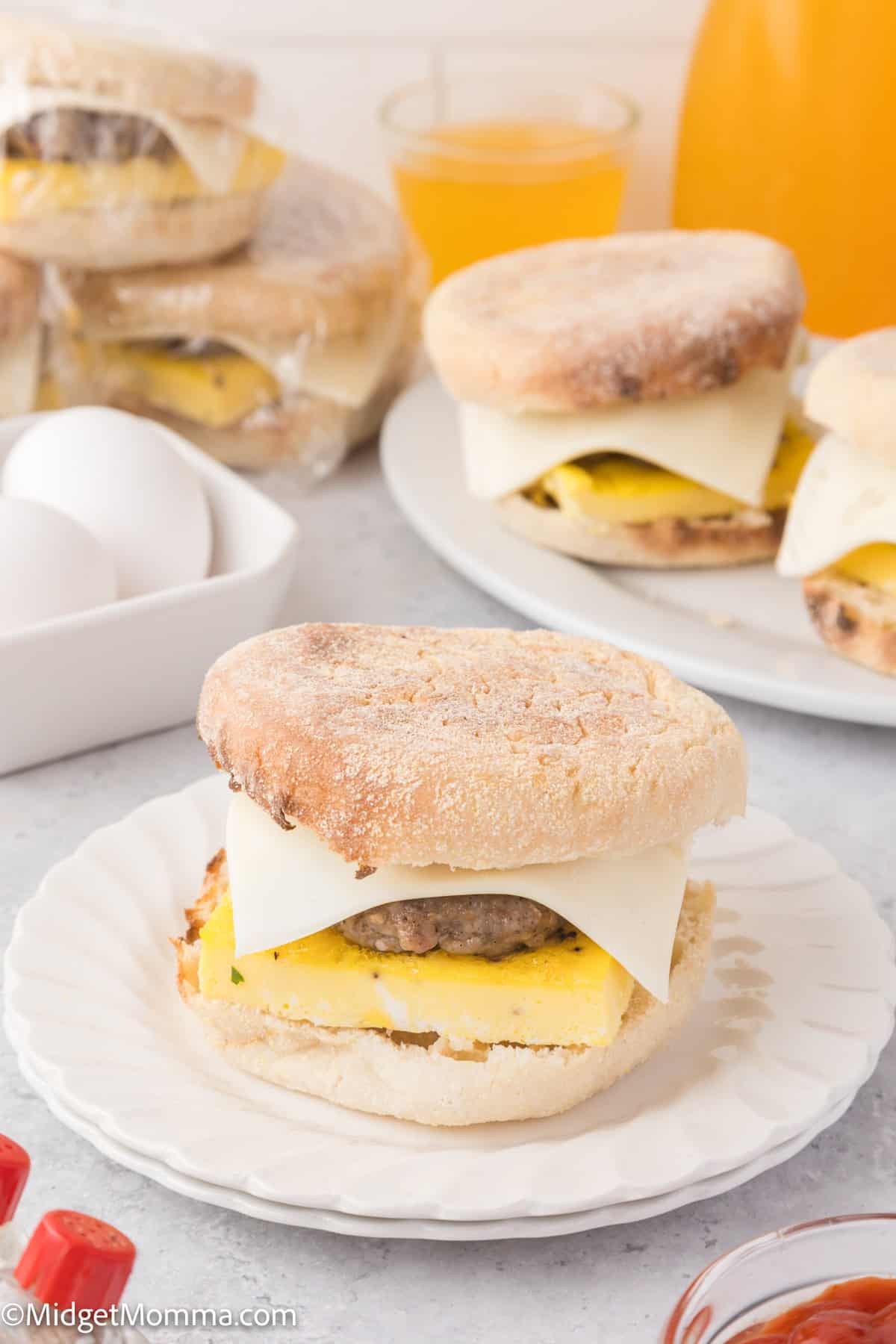 Sausage Egg and Cheese Breakfast Sandwiches Recipe