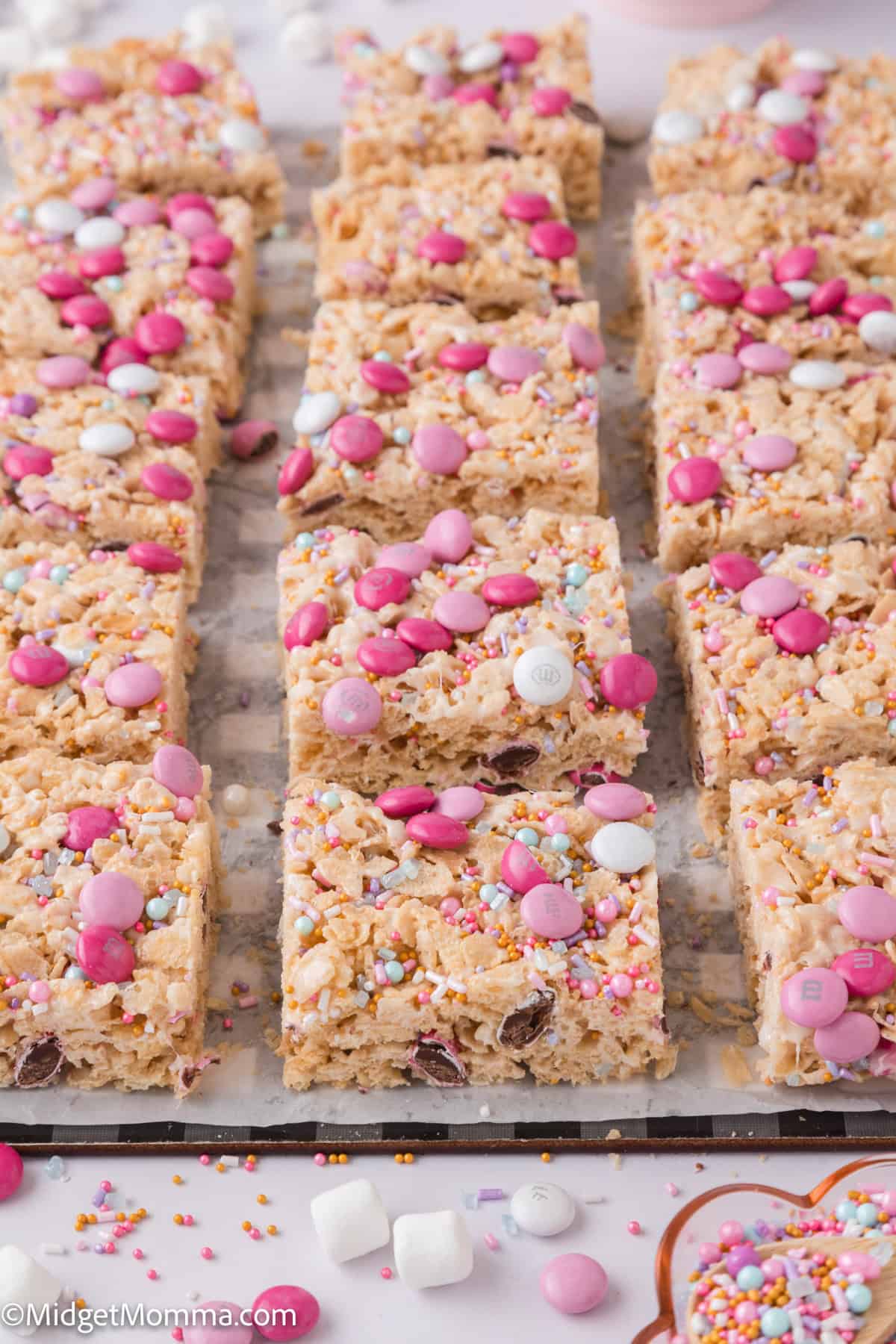 Valentine's Day M&M Rice Krispies Treats Recipe