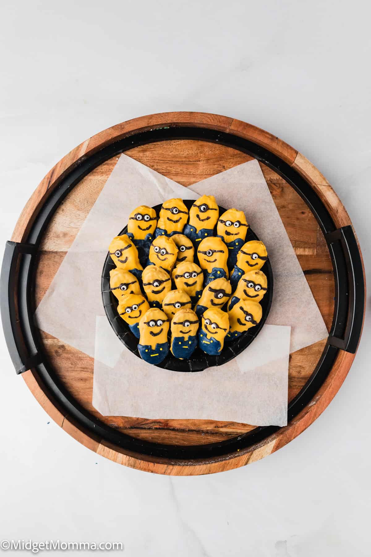 Minion Chocolate Covered Nutter Butter Cookies